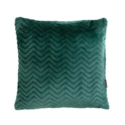 Coussin Et Housse|EMINZA Coussin carré flanelle (45 x 45 cm) Zag Vert
