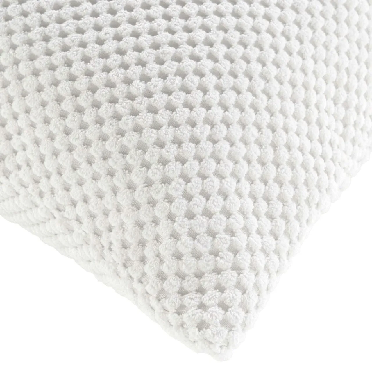 Coussin Et Housse|douceur d'intu017drieur Coussin carré flanelle relief (45 x 45 cm) Java Blanc