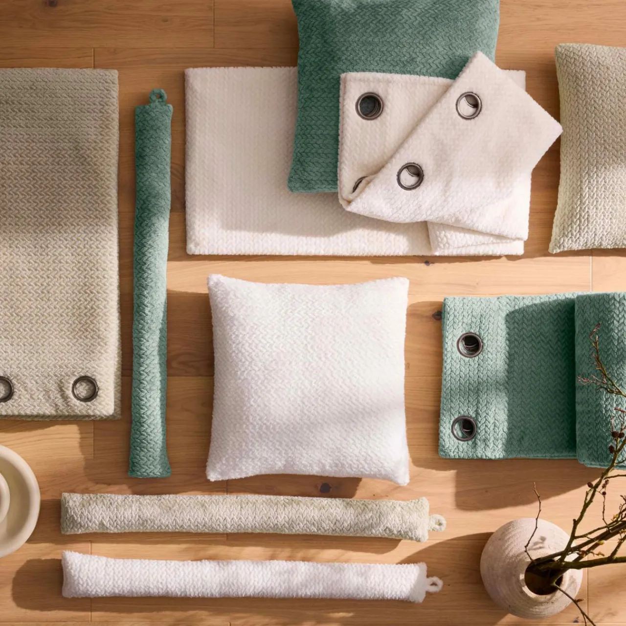 Coussin Et Housse|douceur d'intu017drieur Coussin carré flanelle relief (45 x 45 cm) Flanela Beige