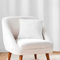 Coussin Et Housse|douceur d'intu017drieur Coussin carré flanelle relief (45 x 45 cm) Nils Blanc