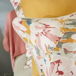 Coussin Et Housse|EMINZA Coussin carré gaze de coton (45 x 45 cm) April Multicolore