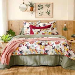 Coussin Et Housse|EMINZA Coussin carré gaze de coton (45 x 45 cm) Azel Multicolore