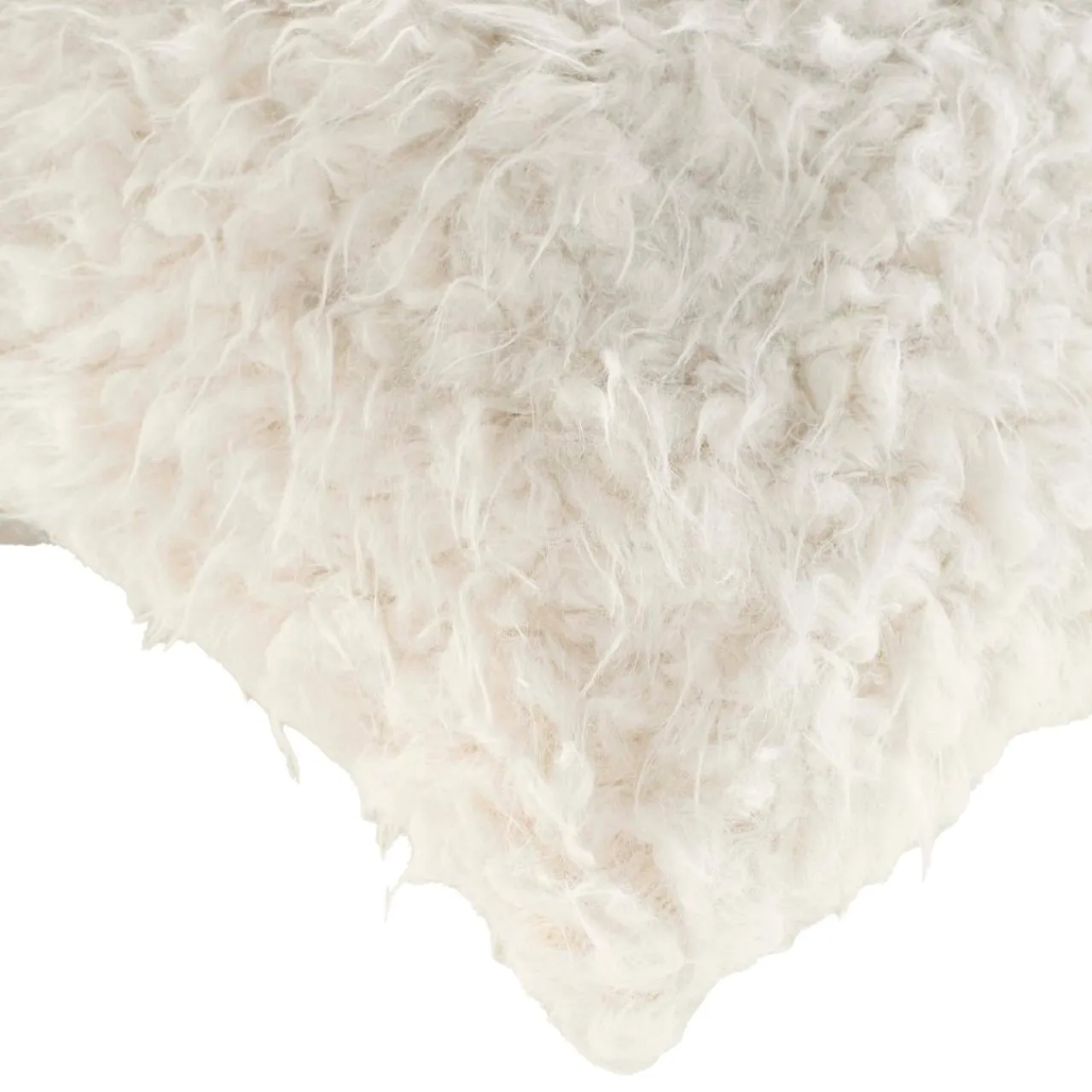 Coussin Et Housse|douceur d'intu017drieur Coussin carré imitation fourrure (45 x 45 cm) Mouton Ecru