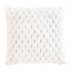 Coussin Et Housse|douceur d'intu017drieur Coussin carré imitation fourrure (45 x 45 cm) Frosty Ecru