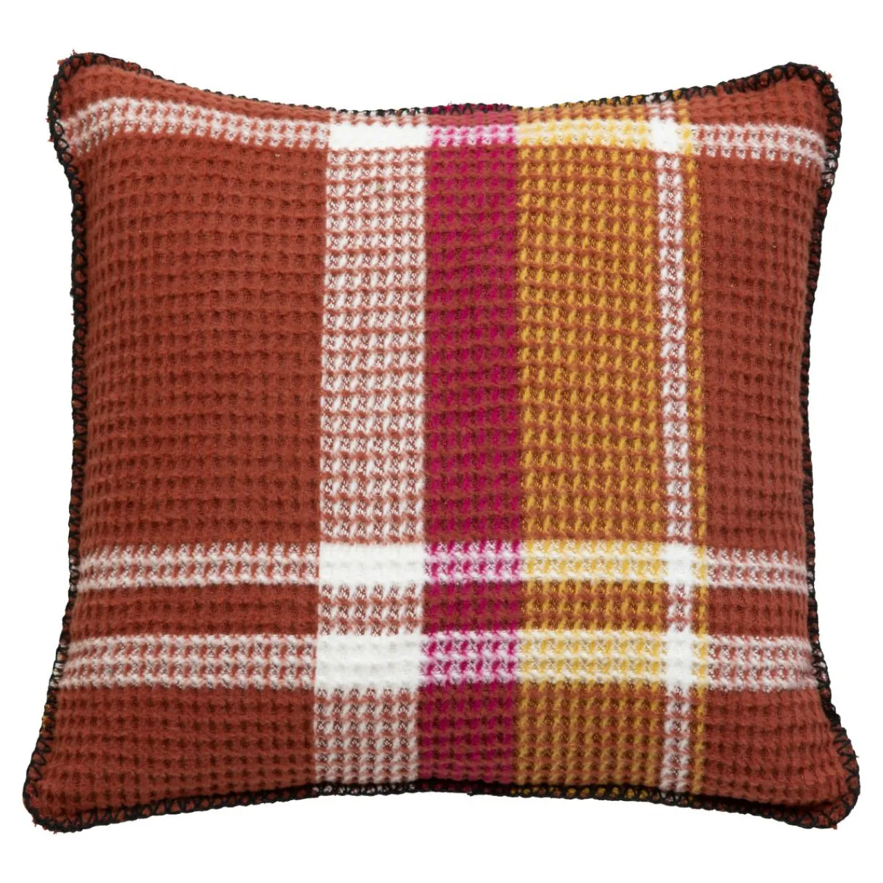 Coussin Et Housse|Atmosphera, cru017dateur d'intu017drieur Coussin carré nid d'abeille (45 x 45 cm) Owen Terracotta