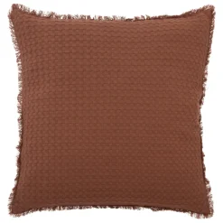 Coussin Et Housse|ATMOSPHERA Coussin carré nid d'abeille (45 x 45 cm) Widdy Terracotta