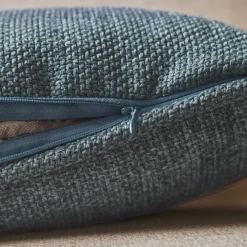 Coussin Et Housse|EMINZA Coussin carré tissé (45 x 45 cm) Alba Bleu