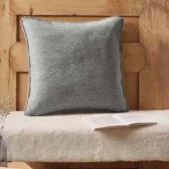 Coussin Et Housse|EMINZA Coussin carré tissé (45 x 45 cm) Magnus titane Gris