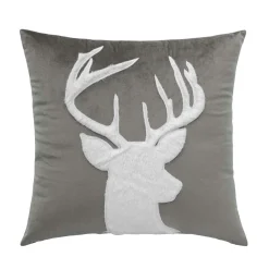 Coussin Et Housse|douceur d'intu017drieur Coussin carré velours (45 x 45 cm) Vik Gris Anthracite