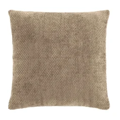 Coussin Et Housse|douceur d'intu017drieur Coussin carré Velours (45 x 45 cm) Leo Beige