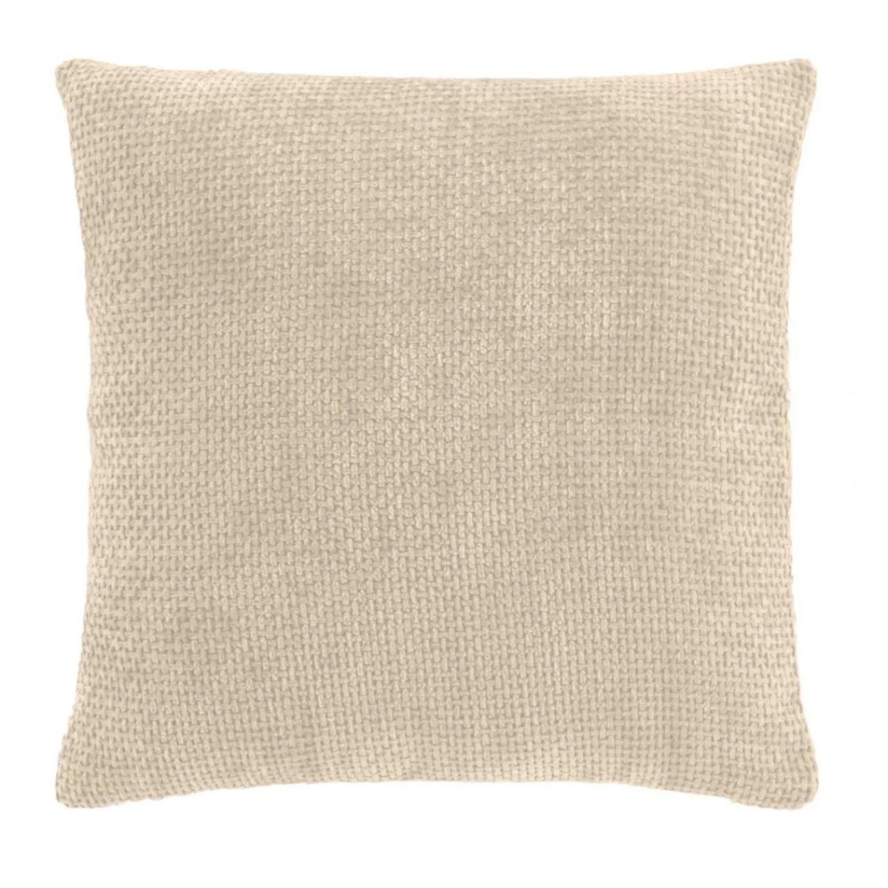 Coussin Et Housse|douceur d'intu017drieur Coussin carré velours (45 x 45 cm) Leo Ecru