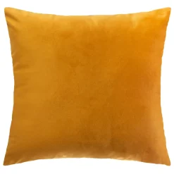 Coussin Et Housse|ATMOSPHERA Coussin carré velours (40 x 40 cm) Charly Jaune ocre