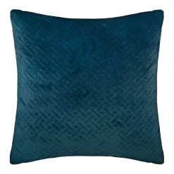 Coussin Et Housse|ATMOSPHERA Coussin carré velours (40 x 40 cm) Dolce Bleu canard