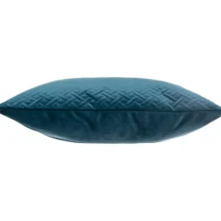 Coussin Et Housse|ATMOSPHERA Coussin carré velours (40 x 40 cm) Dolce Bleu canard