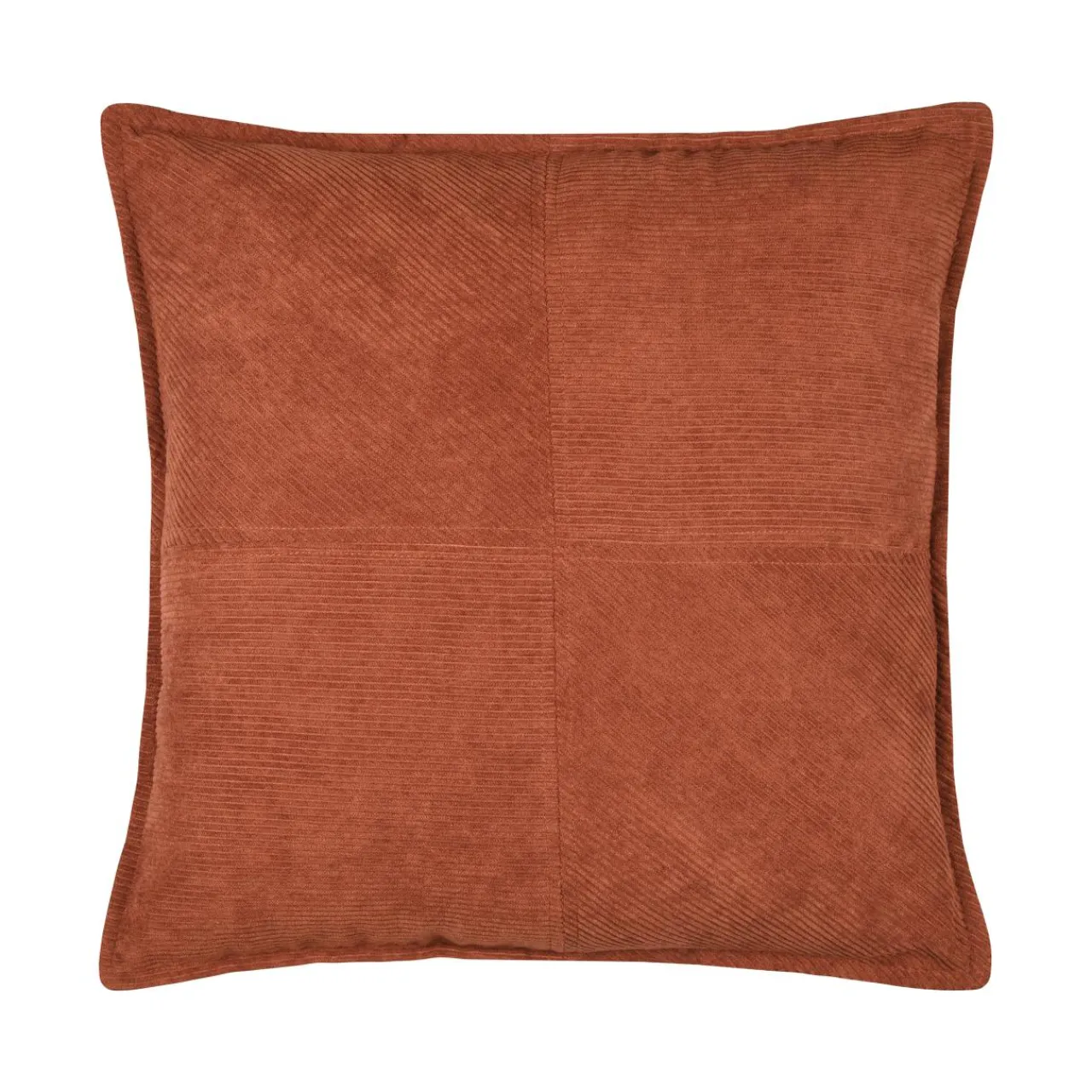Coussin Et Housse|STOF Coussin carré velours (45 x 45 cm) Dandy Terracotta