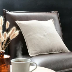 Coussin Et Housse|STOF Coussin carré velours (45 x 45 cm) Dandy Beige