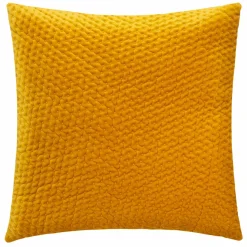 Coussin Et Housse|ATMOSPHERA Coussin carré velours (40 x 40 cm) Dolce Jaune ocre