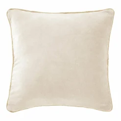 Coussin Et Housse|EMINZA Coussin carré velours de coton (45 x 45 cm) Victor pampa Beige