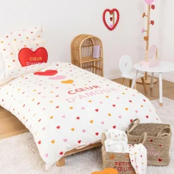 Coussin Et Plaid Enfant|Coussin Et Plaid Enfant|Atmosphera cru017dateur d'intu017drieur for kids Coussin cœur enfant coton (40 cm) Amour Rouge