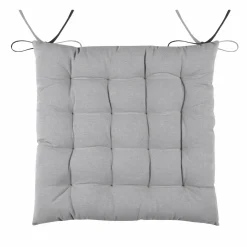 Galette De Chaise|LOVELY CASA Coussin de chaise carré (40 x 40 cm) Duo Gris Anthracite