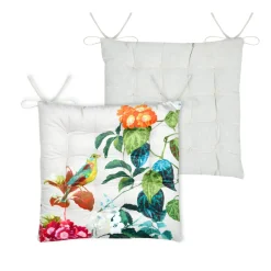 Galette De Chaise|STOF Coussin de chaise carré coton (38x38 cm) Emmy Ecru