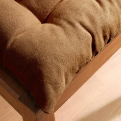 Galette De Chaise|EMINZA Coussin de chaise carré coton (40 x 40 cm) Pixel Camel