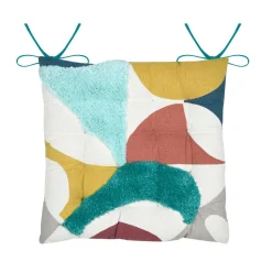 Galette De Chaise|STOF Coussin de chaise carré coton (38x38 cm) Blokken Multicolore