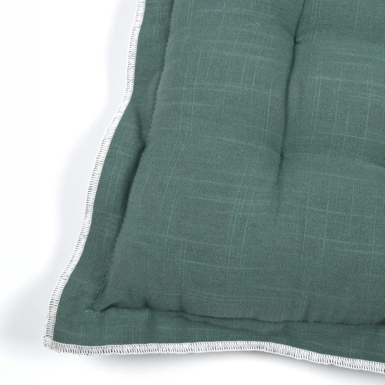 Galette De Chaise|STOF Coussin de chaise carré coton (38 x 38 cm) Helios Vert