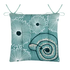 Galette De Chaise|STOF Coussin de chaise carré coton (38x38 cm) Barbade Vert céladon