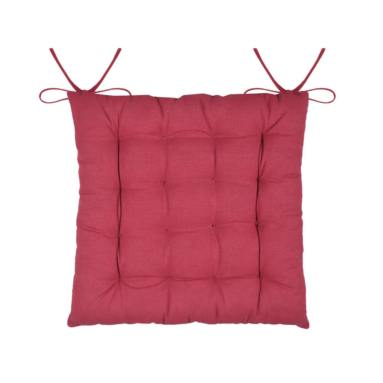 Galette De Chaise|STOF Coussin de chaise carré coton (40 x 40 cm) Arbin Rouge