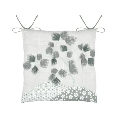 Galette De Chaise|STOF Coussin de chaise carré coton (38 x 38 cm) Yuki Vert Jade