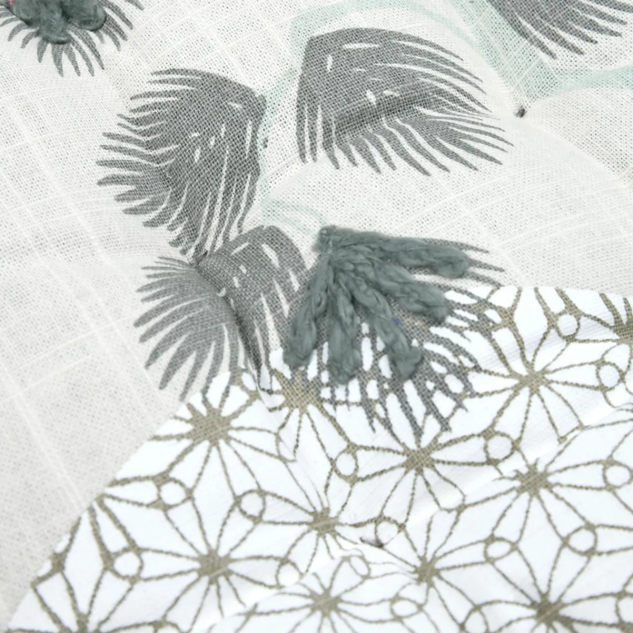 Galette De Chaise|STOF Coussin de chaise carré coton (38 x 38 cm) Yuki Vert Jade