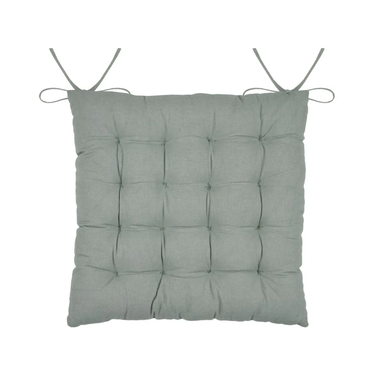 Galette De Chaise|STOF Coussin de chaise carré coton (38 x 38 cm) Yuki Vert Jade