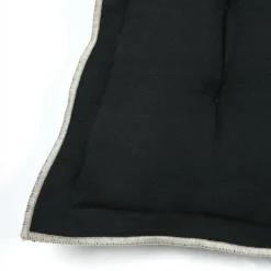 Galette De Chaise|STOF Coussin de chaise carré coton (38 x 38 cm) Helios Noir