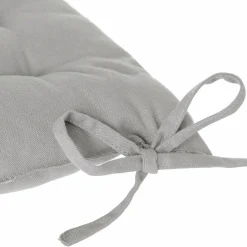 Galette De Chaise|ATMOSPHERA Coussin de chaise carré Datara Gris clair