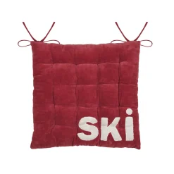 Galette De Chaise|STOF Coussin de chaise carré velours (38 x 38 cm) Chamonix Rouge