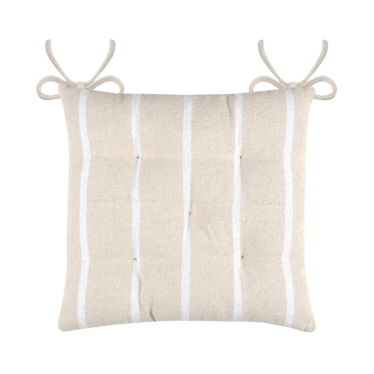 Coussin Chaise Et Fauteuil|EMINZA Coussin de chaise extérieur toile de coton (40 x 40 cm) Ocealys Blanc