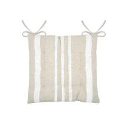 Coussin Chaise Et Fauteuil|EMINZA Coussin de chaise extérieur carré (38 x 38 cm) Nautira Ecru