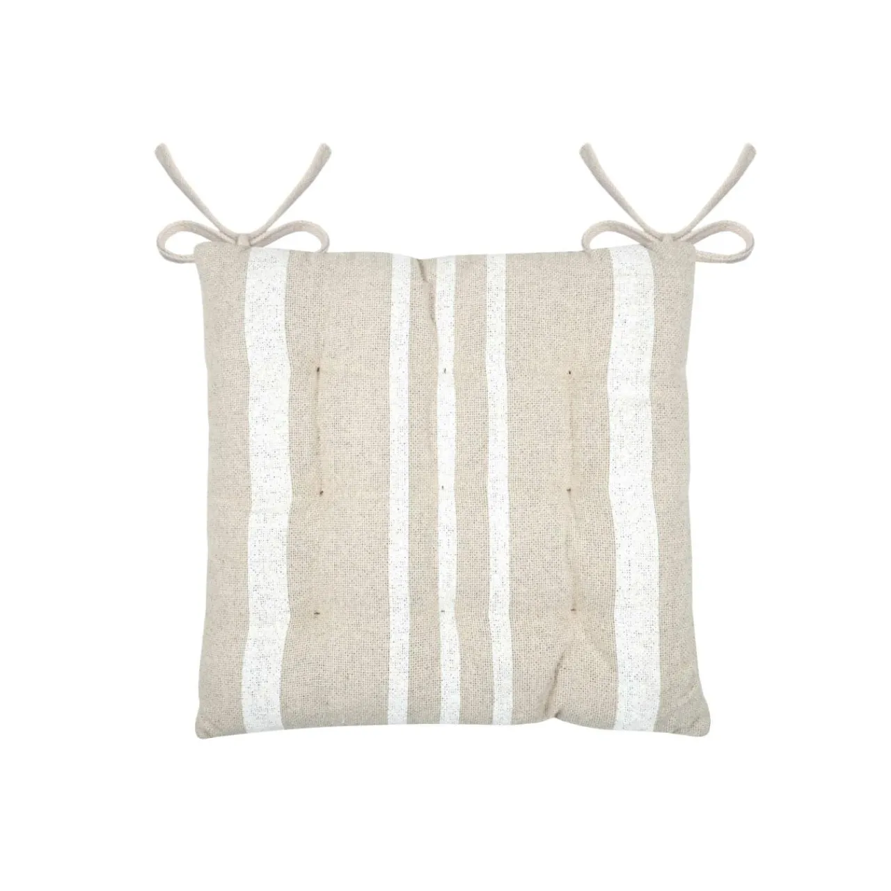 Coussin Chaise Et Fauteuil|EMINZA Coussin de chaise extérieur carré (38 x 38 cm) Nautira Ecru