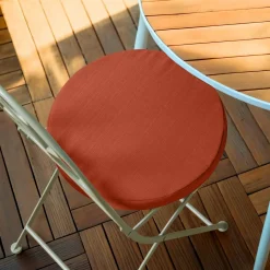 Coussin Chaise Et Fauteuil|Accessoires Et Coussins|EMINZA Coussin de chaise extérieur rond (40 cm) Sunset Terracotta