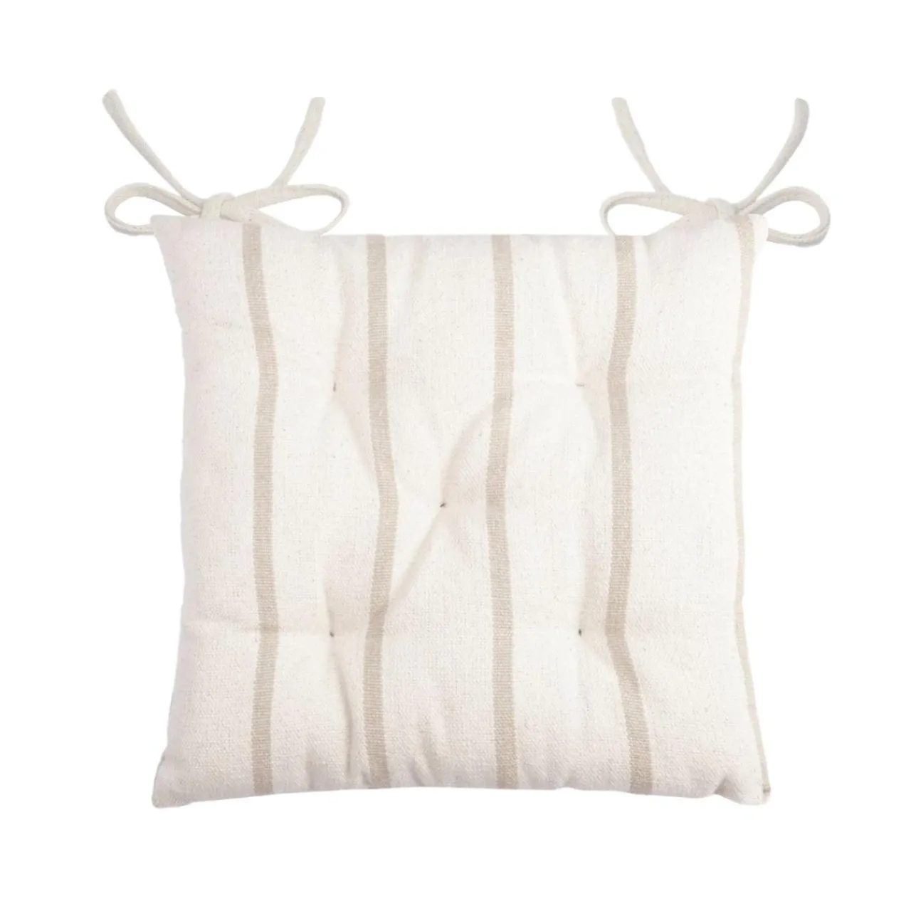 Coussin Chaise Et Fauteuil|EMINZA Coussin de chaise extérieur toile de coton (40 x 40 cm) Ocealys Beige