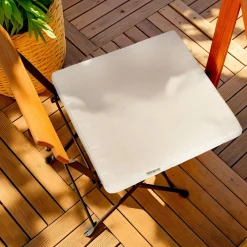 Coussin Chaise Et Fauteuil|Accessoires Et Coussins|EMINZA Coussin de chaise extérieur carré (40 x 40 cm) Sunset Ecru