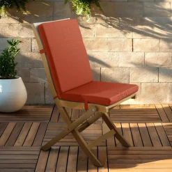 Coussin Chaise Et Fauteuil|Accessoires Et Coussins|EMINZA Coussin de chaise extérieur avec dossier (90 x 40 cm) Sunset Terracotta