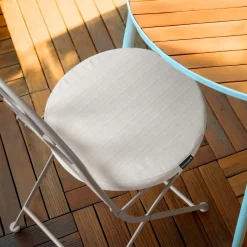 Coussin Chaise Et Fauteuil|Accessoires Et Coussins|EMINZA Coussin de chaise extérieur rond (40 cm) Sunset Ecru