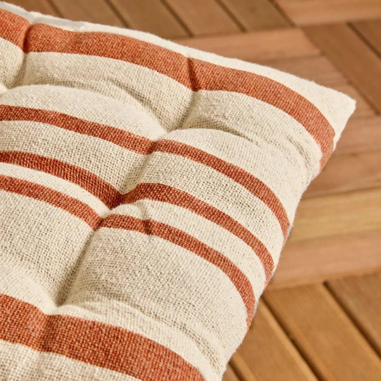 Coussin Chaise Et Fauteuil|EMINZA Coussin de chaise extérieur carré (38 x 38 cm) Nautira Orange