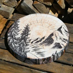 Galette De Chaise|STOF Coussin de chaise rond (38 x 38 cm) Sallanches Marron