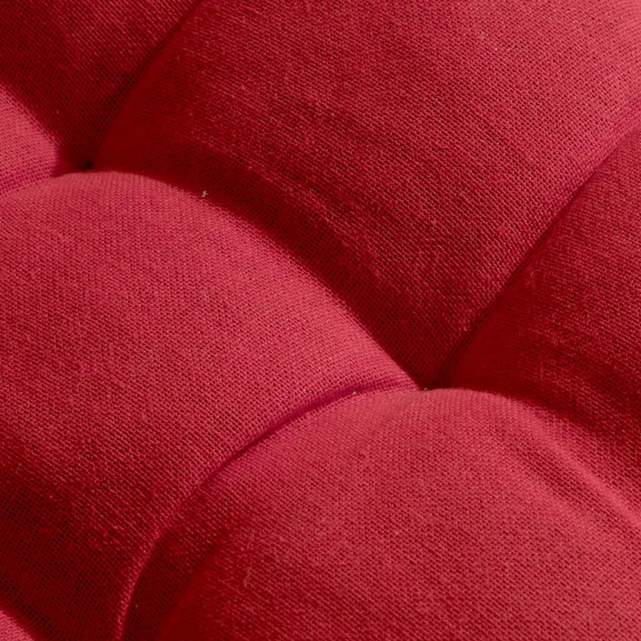 Galette De Chaise|EMINZA Coussin de chaise rond coton (40 cm) Pixel Rouge