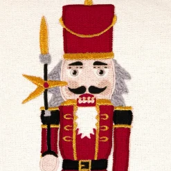 Plaid, Coussin Et Tapis De Noël|JJA Coussin de Noël carré (45 x 45 cm) Soldat Casse-noisette Multicolore