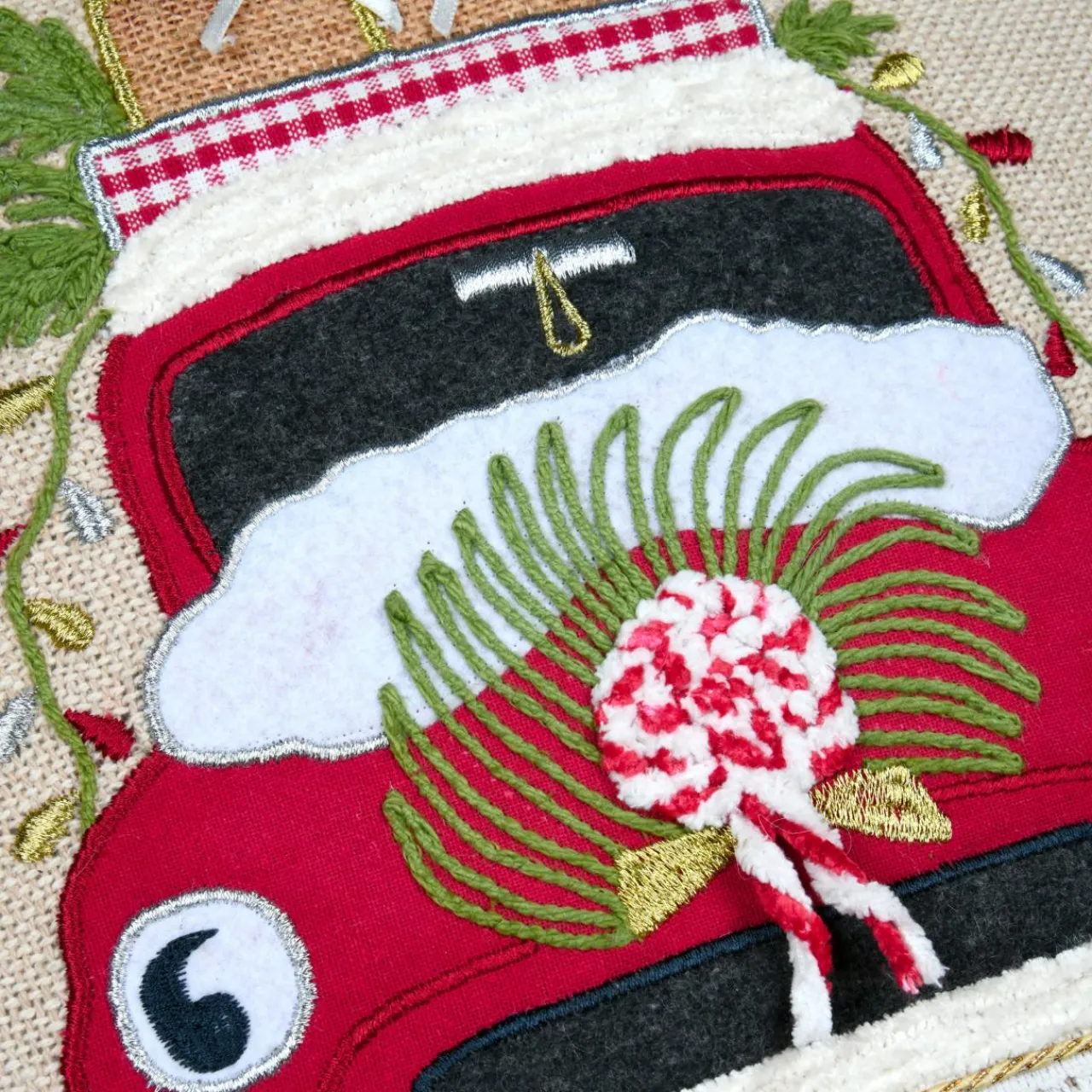 Plaid, Coussin Et Tapis De Noël|STOF Coussin de Noël carré (45 x 45 cm) Gifted Écru Ecru