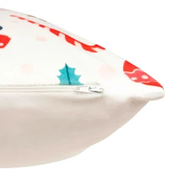 Plaid, Coussin Et Tapis De Noël|JJA Coussin de Noël carré (40 x 40 cm) Délice Multicolore